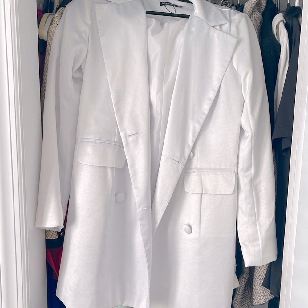 White Blazer Dress